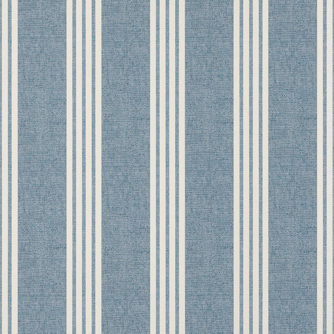 Thibaut Pavilion Canvas Stripe Wallpaper - Navy Blue