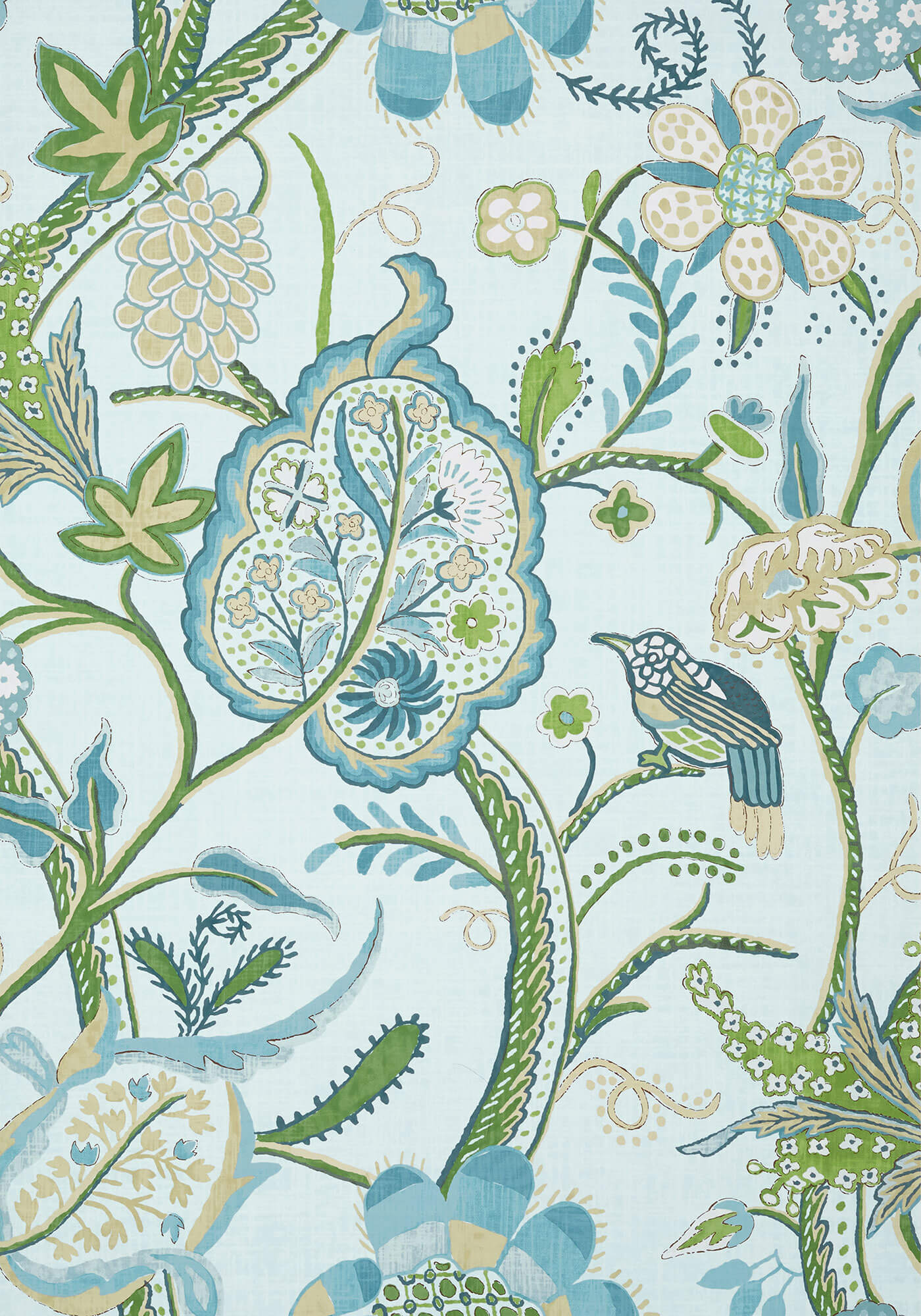 Thibaut Canopy Windsor Wallpaper - Spa Blue