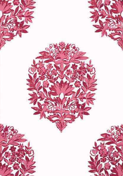 Thibaut Canopy Ridgefield Wallpaper - Pink