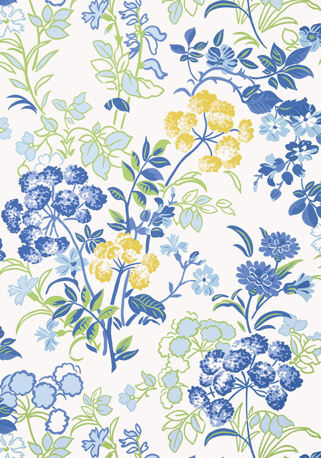 T14336 Thibaut Canopy Spring Garden Wallpaper - Blue & White – US Wall ...