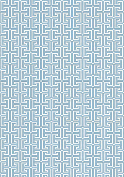 Thibaut Eden T-Square Wallpaper - Light Blue