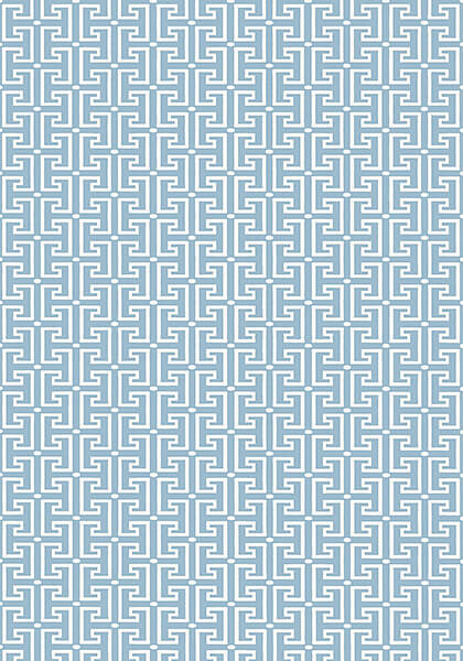 Thibaut Eden T-Square Wallpaper - Light Blue
