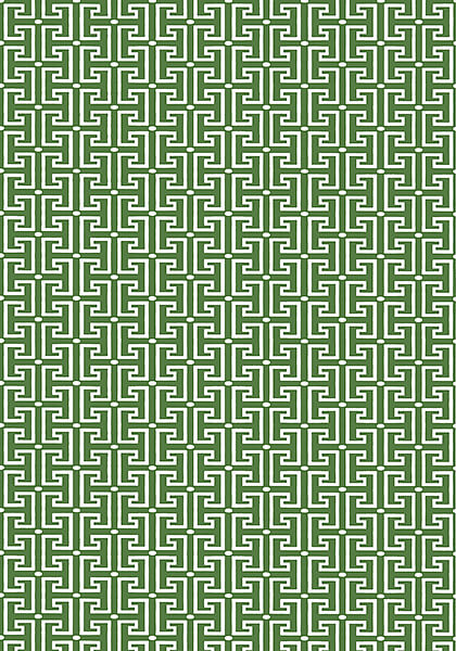 Thibaut Eden T-Square Wallpaper - Emerald Green