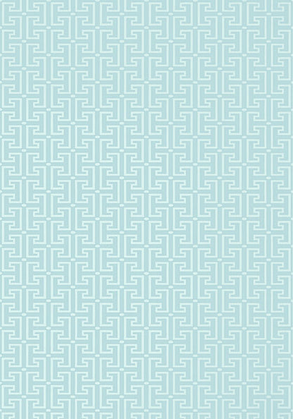 Thibaut Eden T-Square Wallpaper - Spa Blue