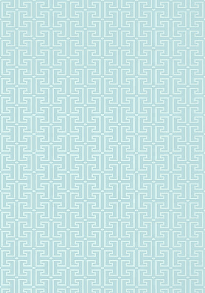 Thibaut Eden T-Square Wallpaper - Spa Blue