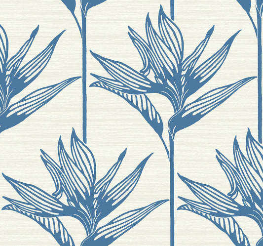 Tropics Resource Library Bird Of Paradise Wallpaper - Blue