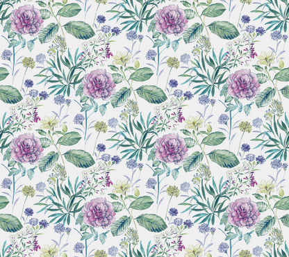 Handpainted Traditionals Midsummer Floral Wallpaper - SAMPLE