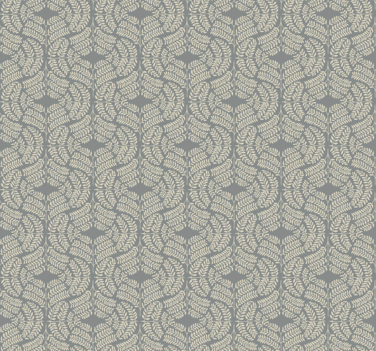 Handpainted Traditionals Fern Tile Wallpaper - SAMPLE