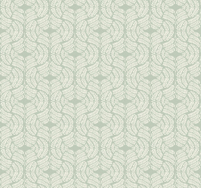 Handpainted Traditionals Fern Tile Wallpaper - SAMPLE
