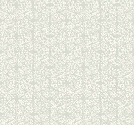Handpainted Traditionals Fern Tile Wallpaper - Off White