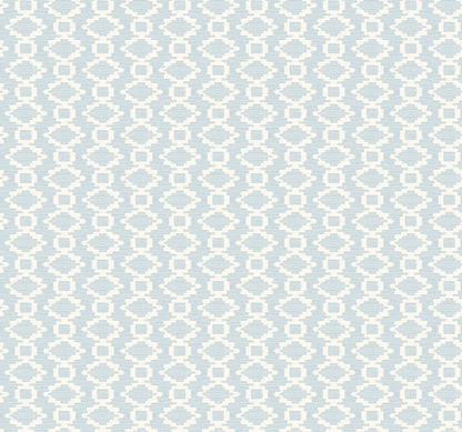 Handpainted Traditionals Canyon Weave Wallpaper - Blue
