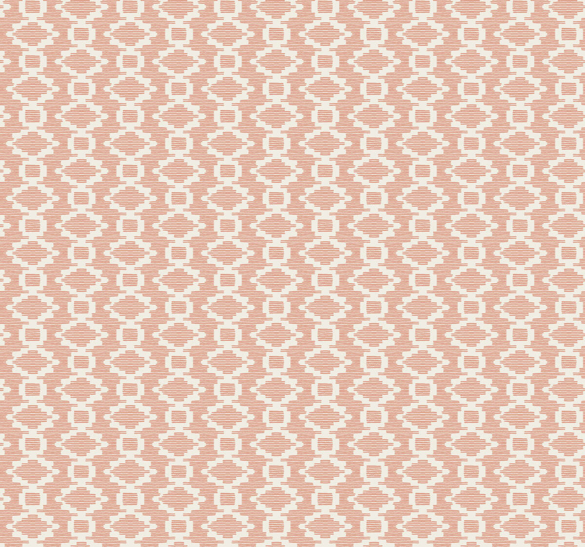 Handpainted Traditionals Canyon Weave Wallpaper - Coral