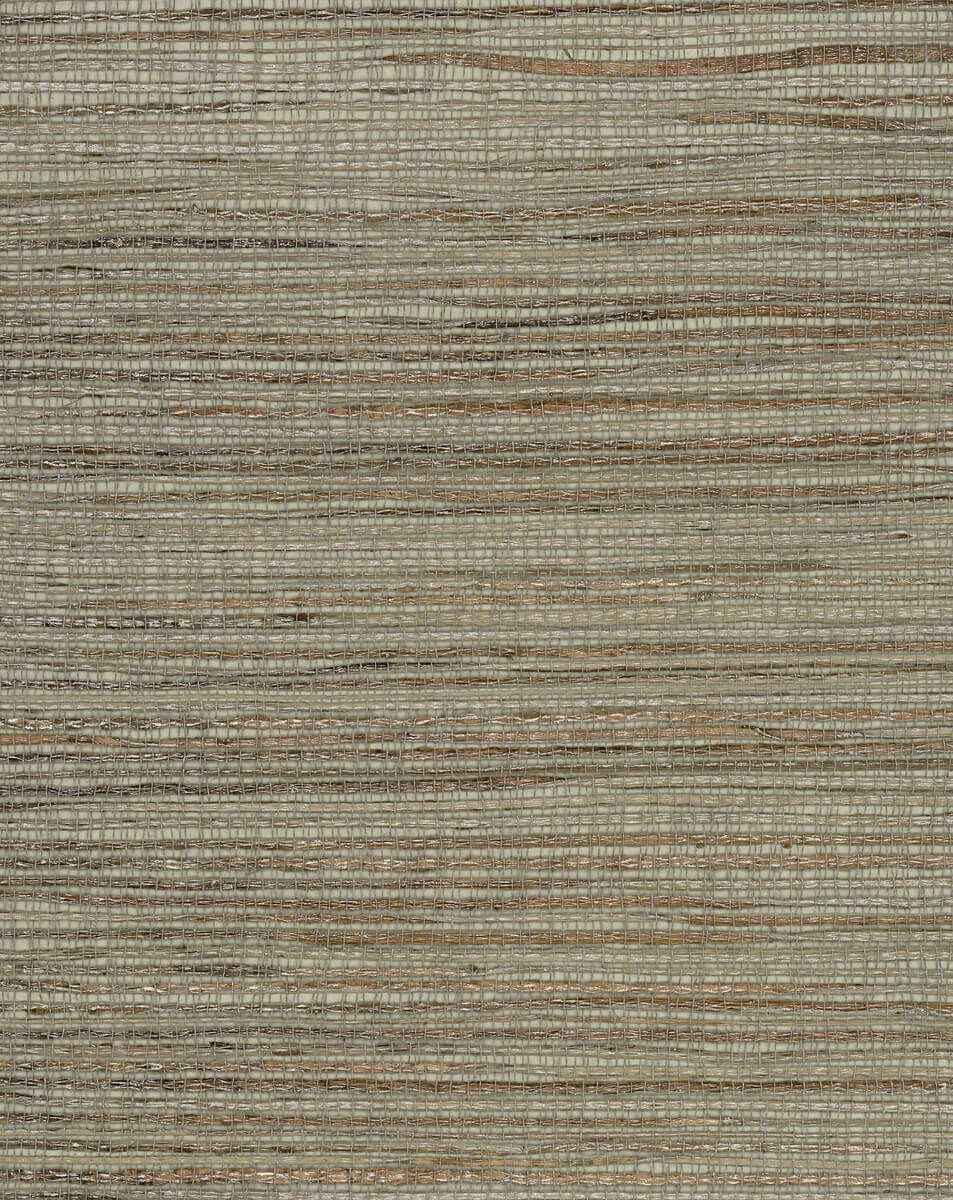Grasscloth Resource Library Inked Grass Wallpaper - Brown & Blue Green
