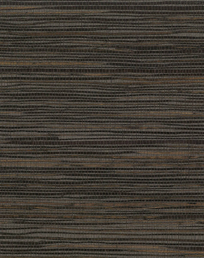 Grasscloth Resource Library Inked Grass Wallpaper - Black