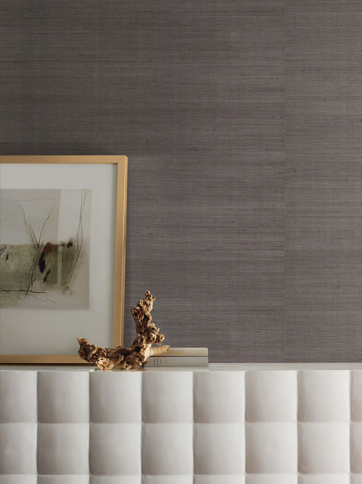VG4418 Grasscloth Resource Library Sisal Wallpaper - Gray Metallic – US ...
