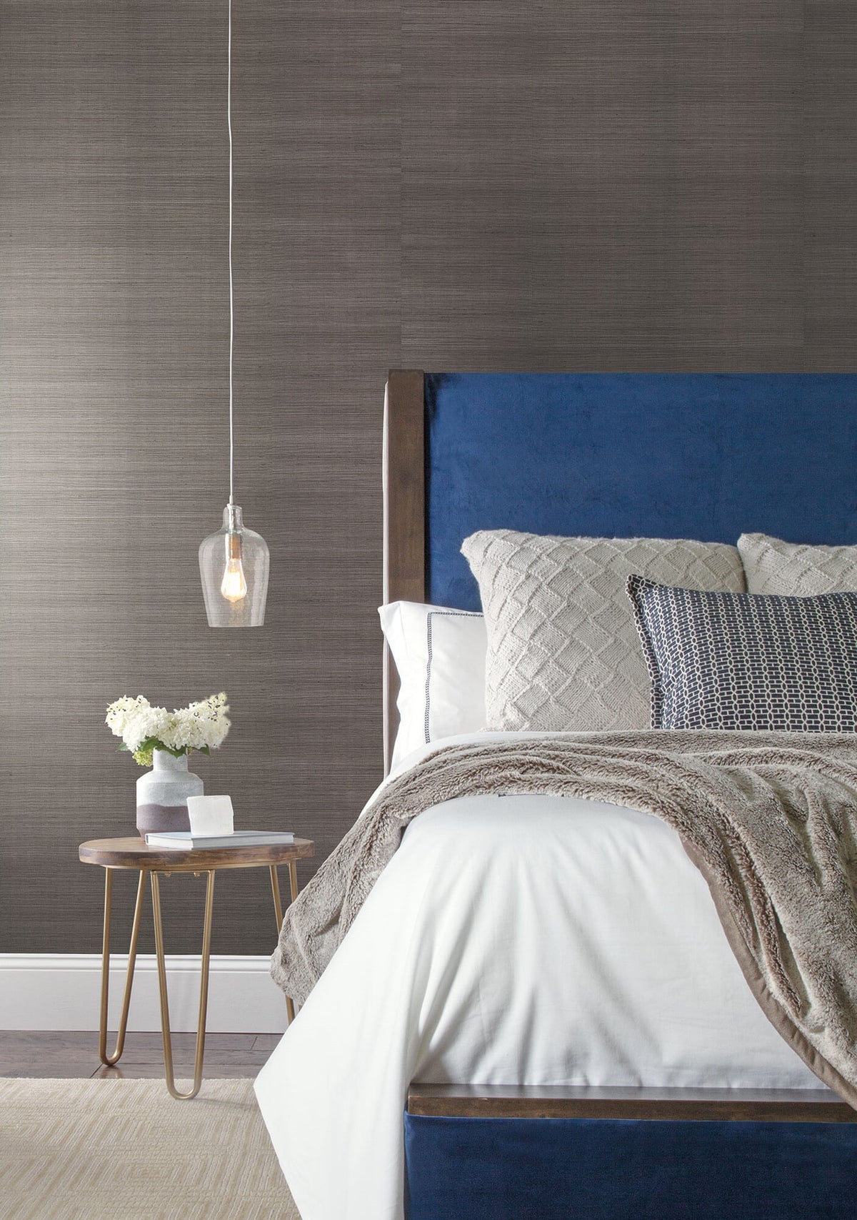 VG4418 Grasscloth Resource Library Sisal Wallpaper - Gray Metallic – US ...