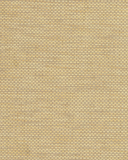 Grasscloth Resource Library Woven Crosshatch Wallpaper - Beige
