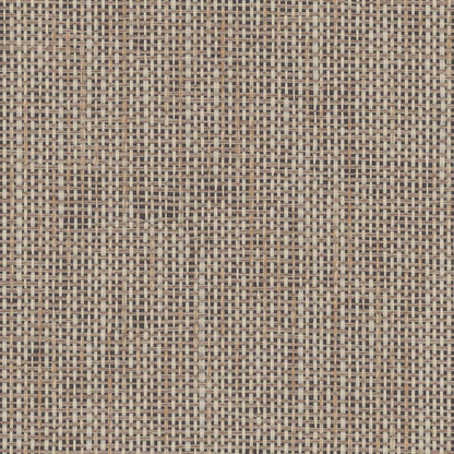 Grasscloth Resource Library Woven Crosshatch Wallpaper - Brown & Black