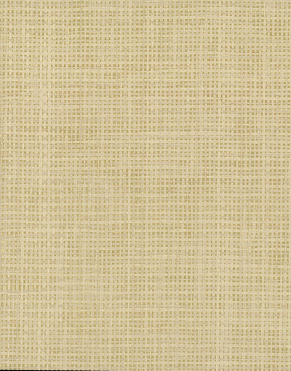 Grasscloth Resource Library Woven Crosshatch Wallpaper - Beige & Gold