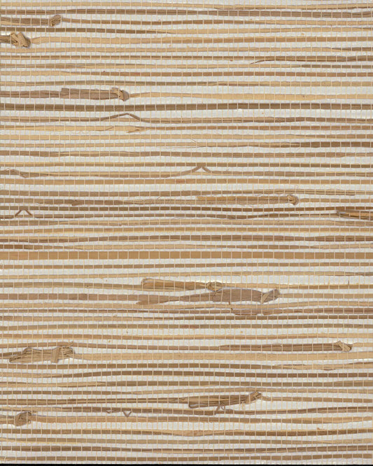 Grasscloth Resource Library River Grass Wallpaper - Metallic Beige