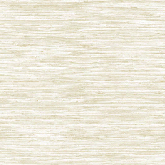 Horizontal Faux Grasscloth Wallpaper - Cream
