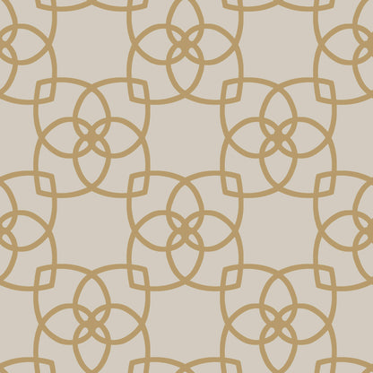 Dazzling Dimensions Serendipity Wallpaper - Cream & Gold
