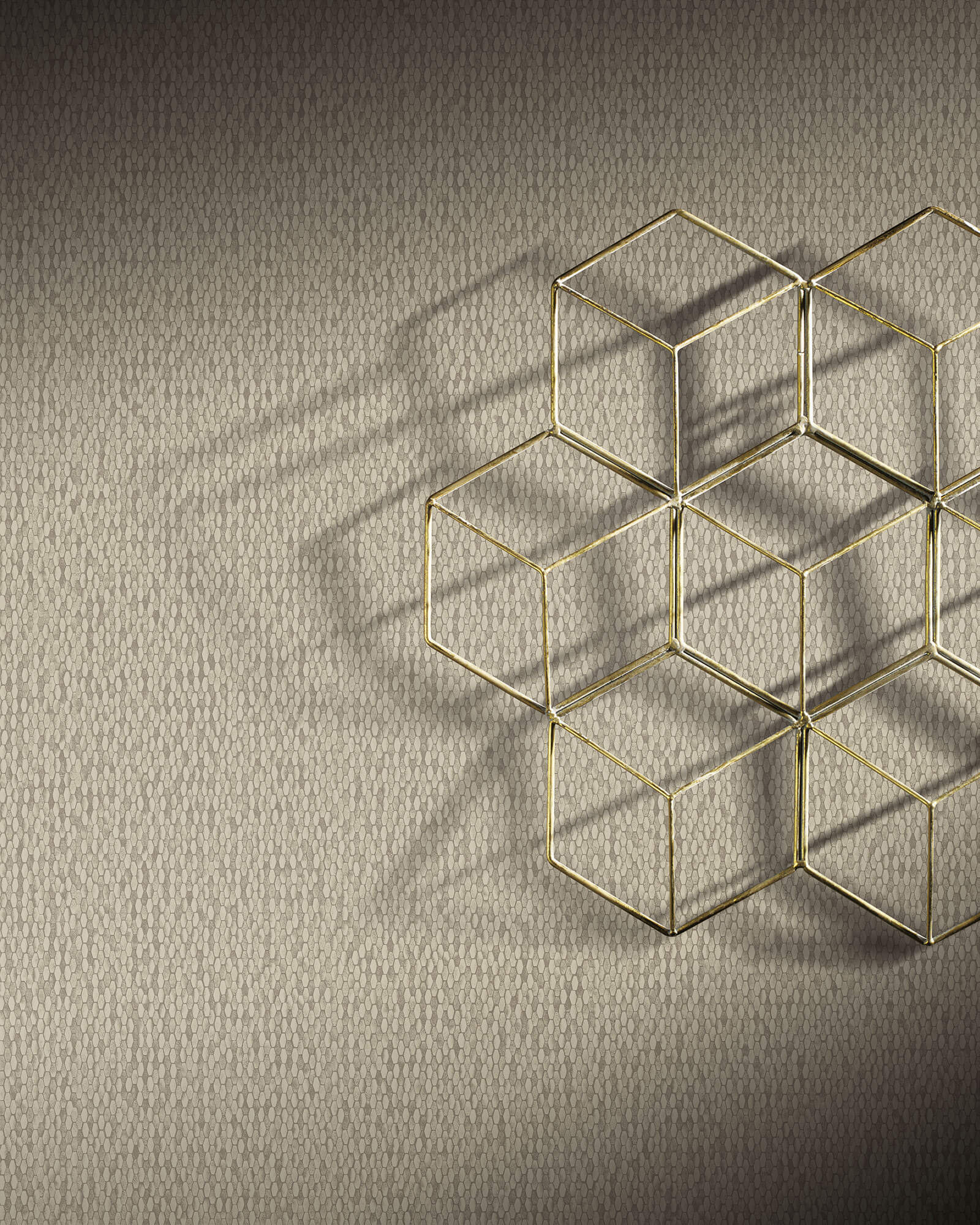 Y6231101 Stretched Hexagons Wallpaper Antonina Vella Cream