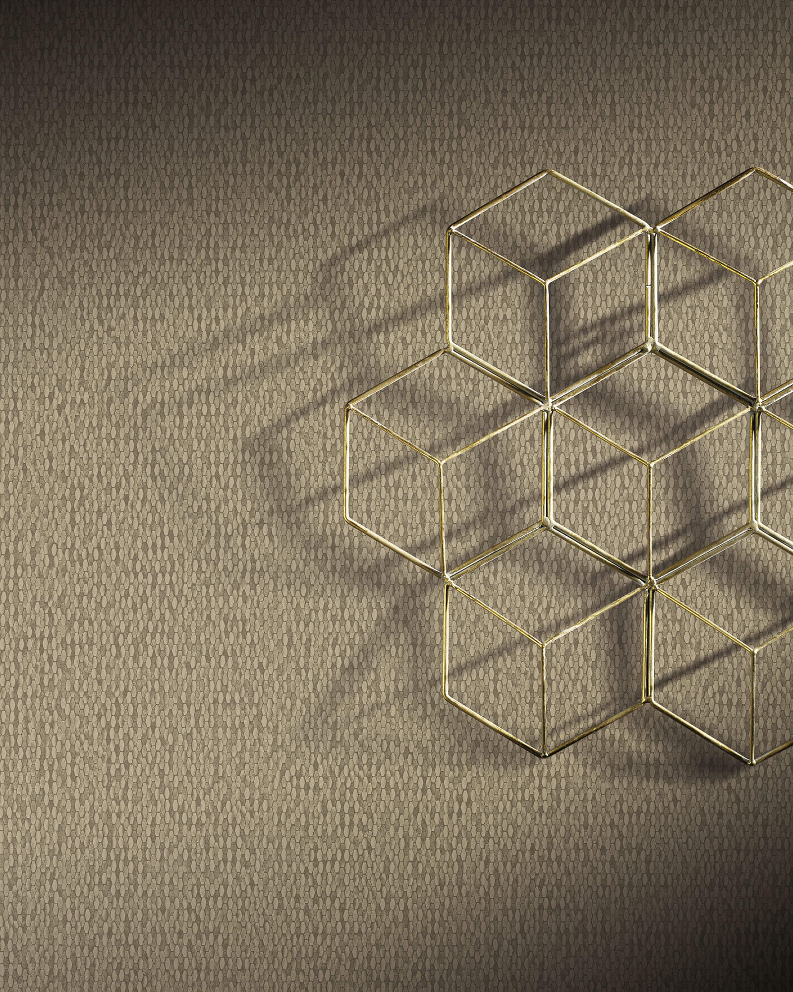 Y6231102 Stretched Hexagons Wallpaper Antonina Vella Sand