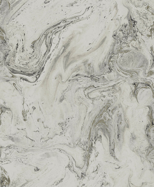 Y6231203 Oil Marble Wallpaper Antonina Vella Grey Glint