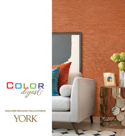 Color Digest New Birch Wallpaper - Orange
