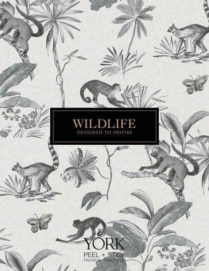 Wildlife Elegant Birds Peel & Stick Wallpaper - Blue