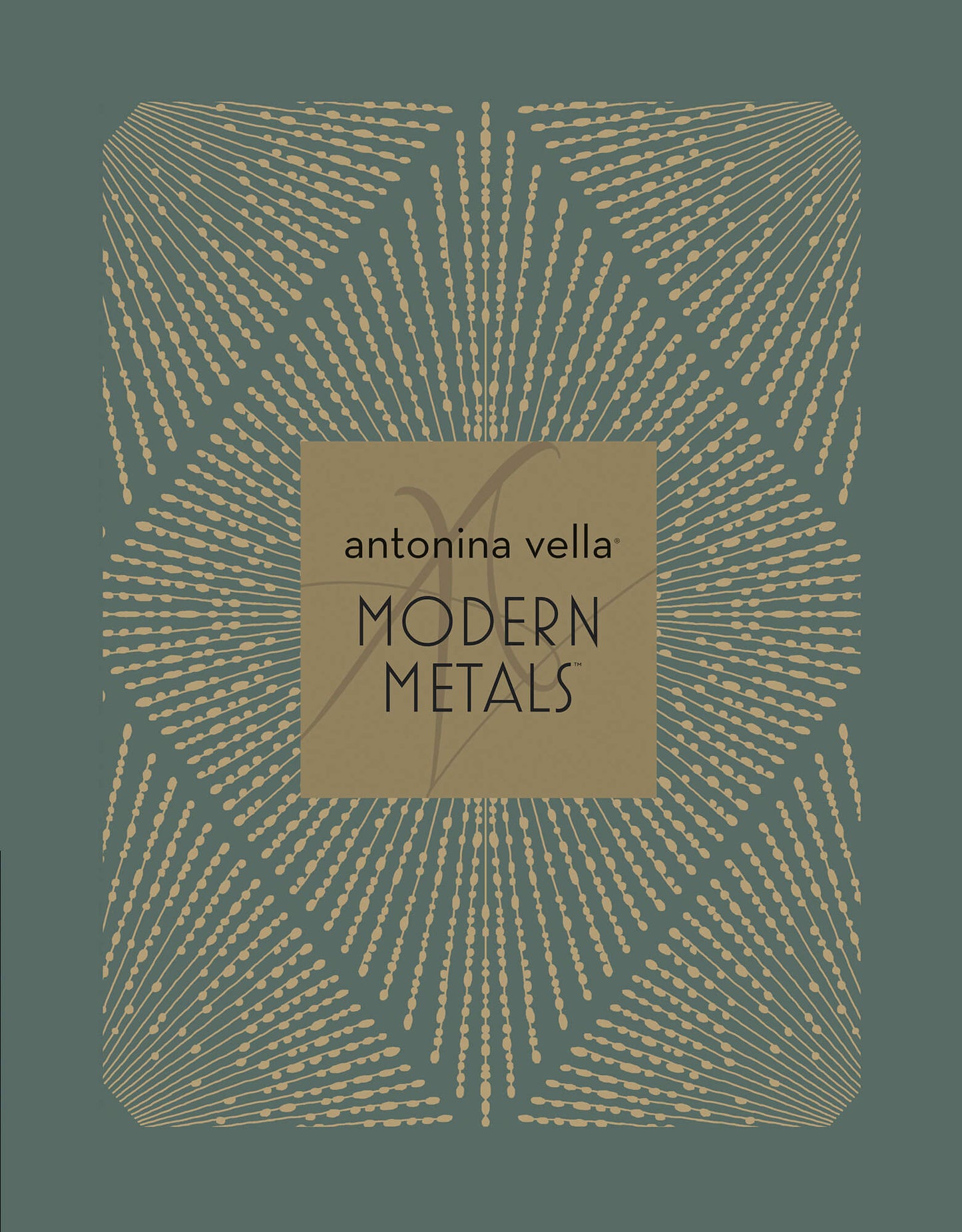 Antonina Vella Modern Metals Shimmering Foliage Wallpaper - Black