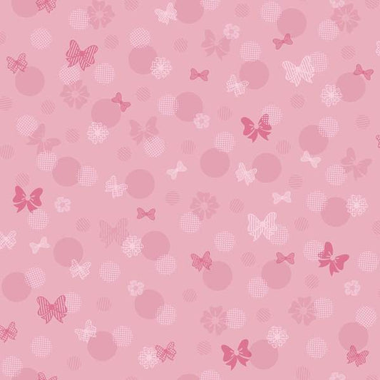 Disney Kids Minnie Mouse Bows & Dots Wallpaper - SAMPLE ONLY