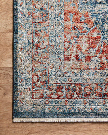 Magnolia Home By Joanna Gaines x Loloi Elise Rug - Navy & Red