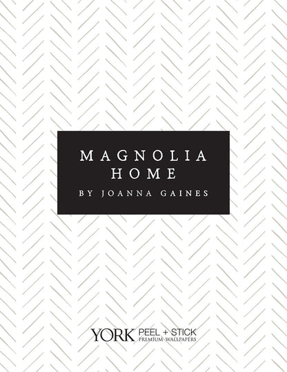 Magnolia Home Linear Gridwork Peel & Stick Wallpaper - Beige