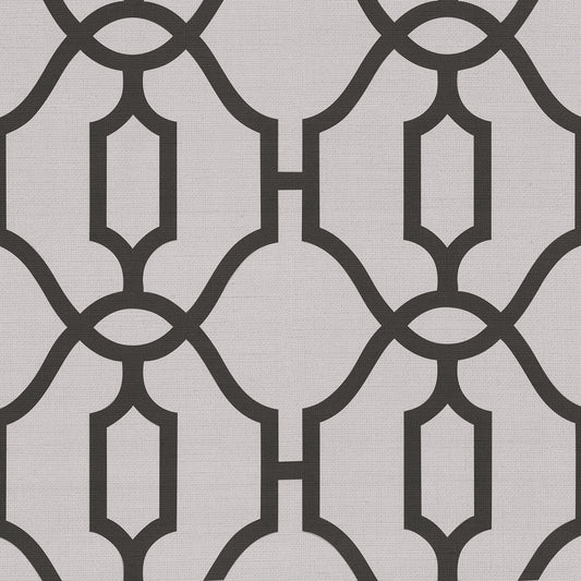 MAG1270 54" Magnolia Home Commercial Wallpaper Manor - Charcoal