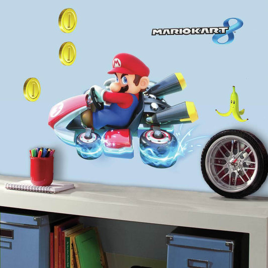 Nintendo Mario Kart 8 Giant Peel & Stick Wall Decals