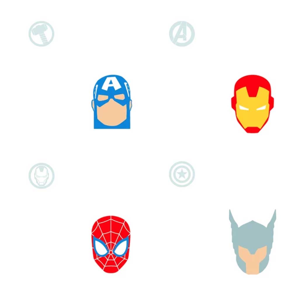 Marvel Avengers Character Heads Peel & Stick Wallpaper - SAMPLE