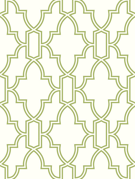 NextWall Tile Trellis Peel & Stick Wallpaper - Green