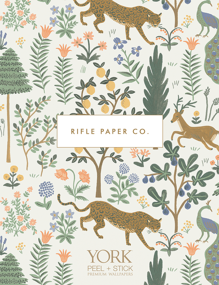 PSW1197RL Rifle Paper Co. Juniper Forest Peel & Stick Wallpaper