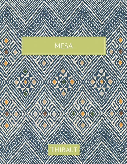 Thibaut Mesa Tiburon Wallpaper - Spa Blue