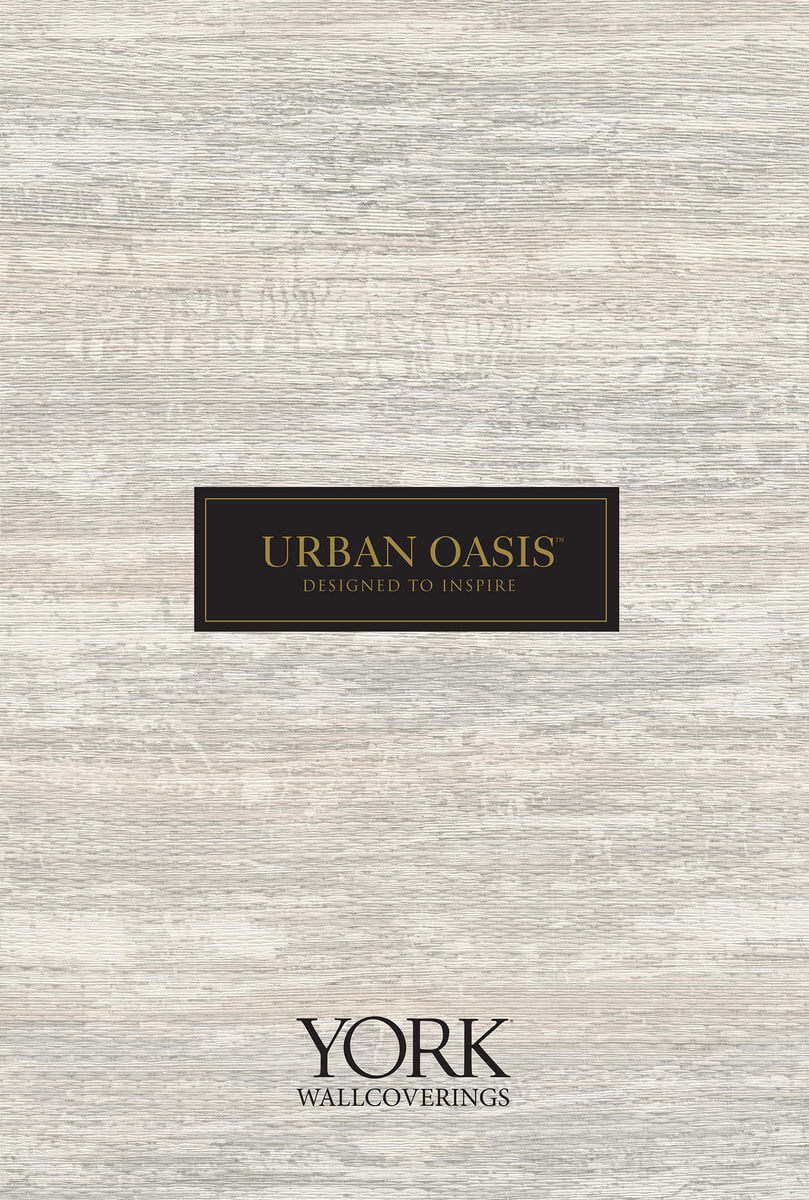 Urban Oasis Garment Wallpaper - Sand Brown